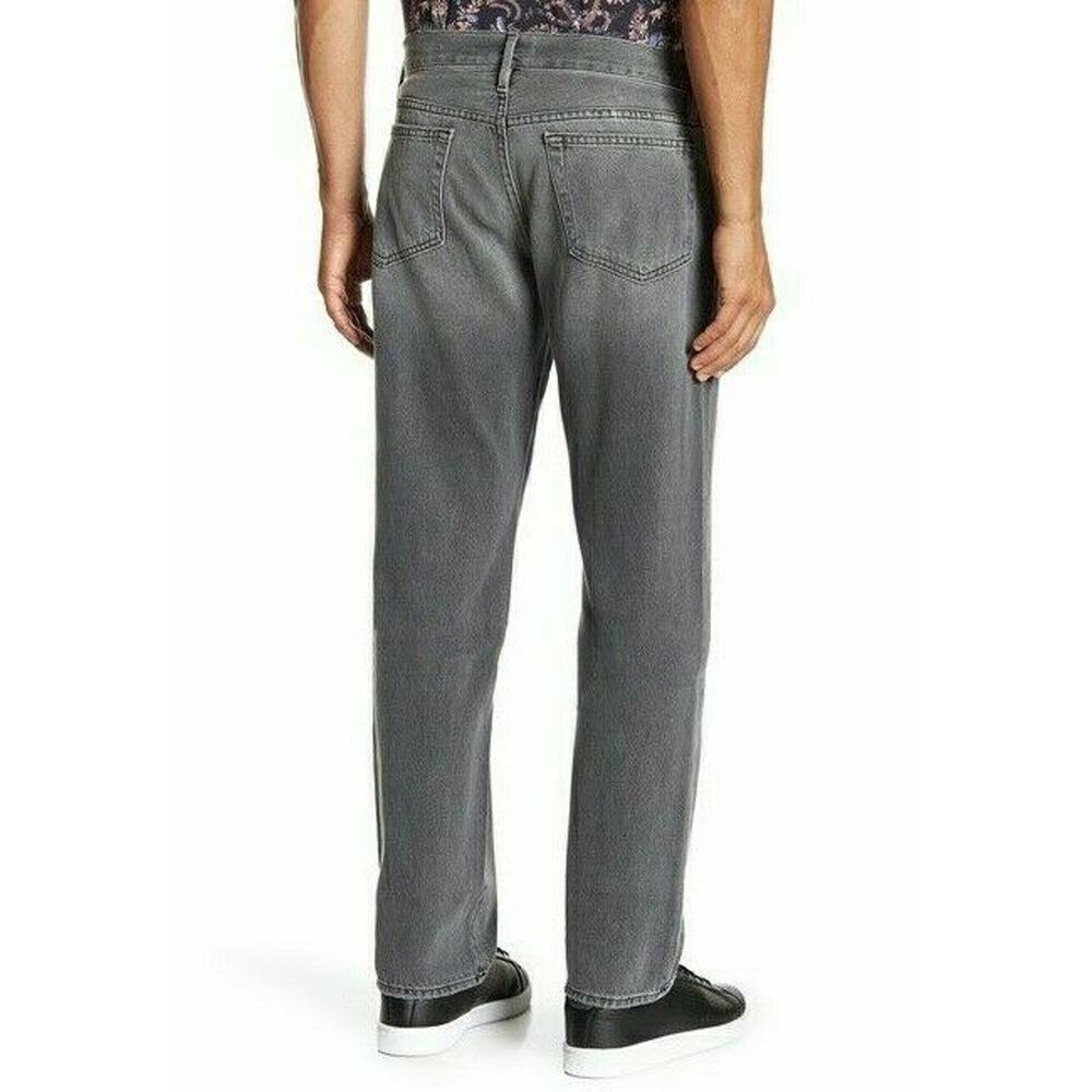 FRAME Denim L'Homme Straight leg distressed denim jeans commodore gray Sz 30 NEW - Picture 4 of 11